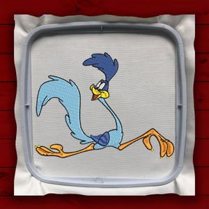 Roadrunner embroidery design for kids, machine embroidery file, cartoon figure for children