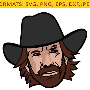 Chuck Norris tshirt snijden SVG-bestanden, clipart instant download, PNG-sublimatie afdrukbaar bestand met hoge resolutie.
