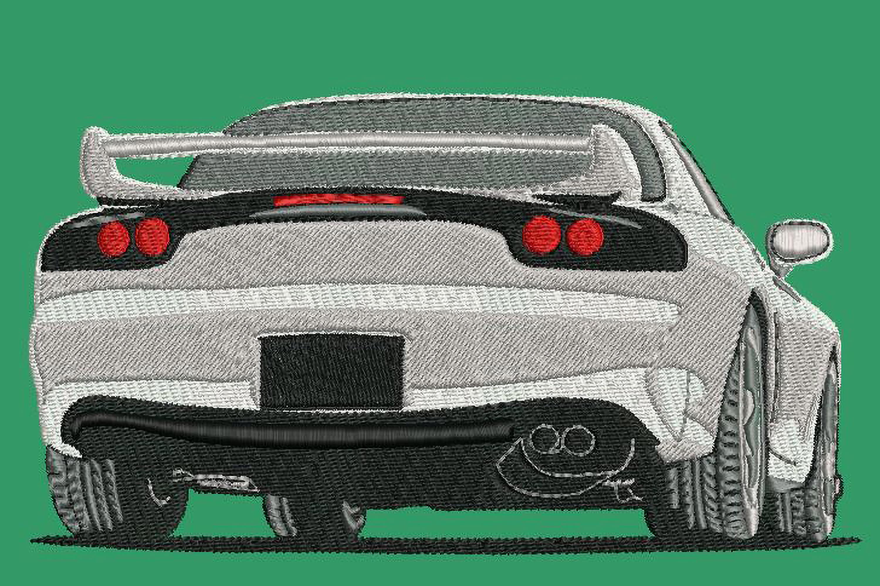 Mazda RX7 1999 Embroidery Machine Files Instant Download