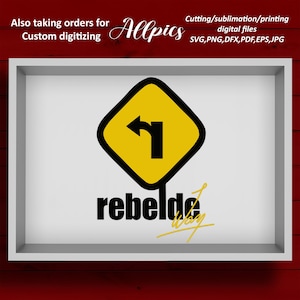 Rebelde manier Graveerbare SVG, afdrukbaar bestand PNG clipart instant download, digitaal bestand