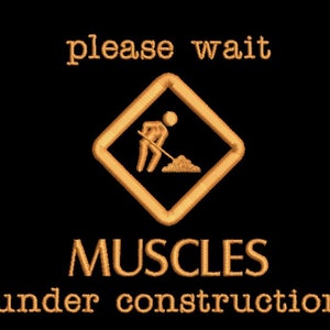 Embroidery machine files Gym funny quote, embroidery design stickdatei 2 sizes