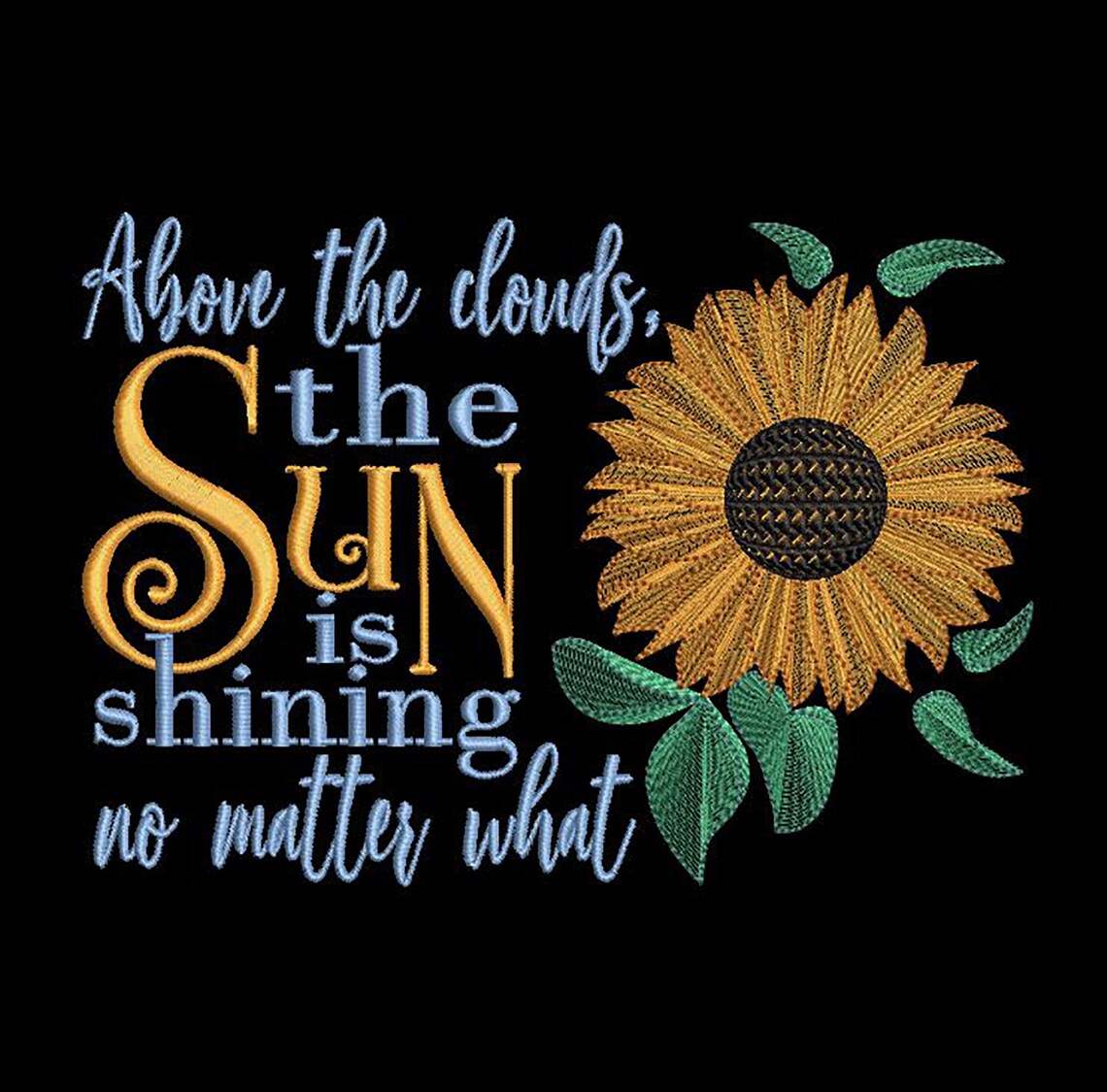 Embroidery files Inspirational quote embroidery design 5x7 Etsy