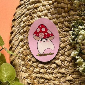 Mushroom Vinyl Sticker-Cute Cartoon-Laptop Decal-Waterproof