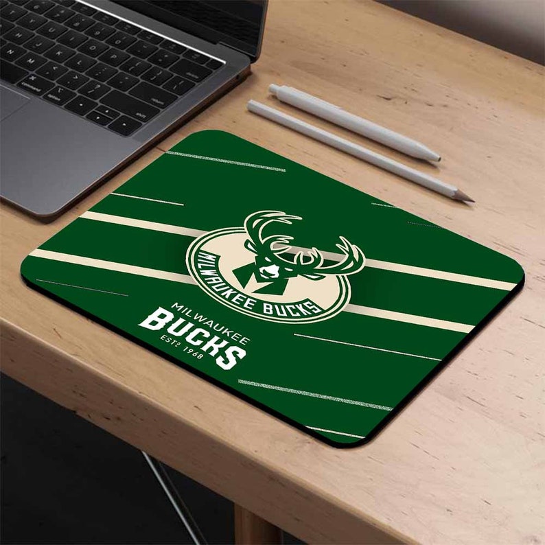 Milwaukee Bucks NBA Basketball Team Mouse Pad Etsy