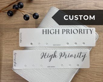 Custom Personal Vellum Binder Bookmarks Matte Laminated Personalized Label Divider