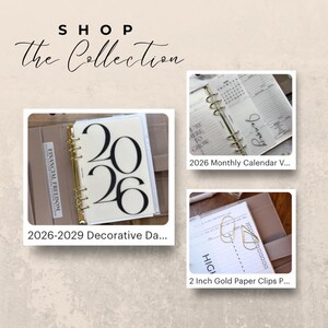 A5 Custom Planner Bookmark Tab Matte Laminated Vellum Insert A5 Binder Divider Personalized Category Label Handmade Minimalist Planner Tab image 11