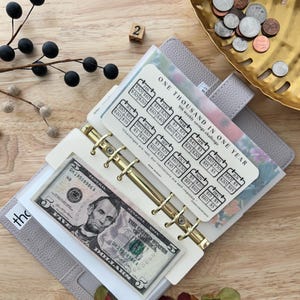Personal Weekly Savings Challenge: 500 1K 2K Budget Laminated Tracker image 2