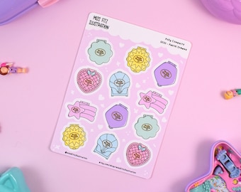 Polly Compacts - Pastel Dreams -  Sticker Sheet - SE011