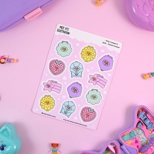 Polly Compacts - Pastel Dreams -  Sticker Sheet - SE011