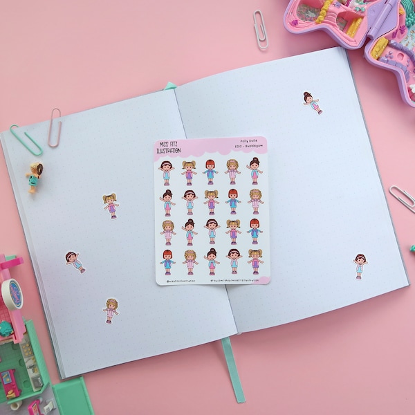 Polly Dolls - Bubblegum Planner Sticker Sheet - E010