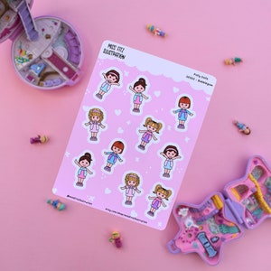 Polly Dolls Sticker Sheet - Bubblegum - SE002