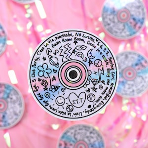 90s Mix CD Holographic Overlay Sticker