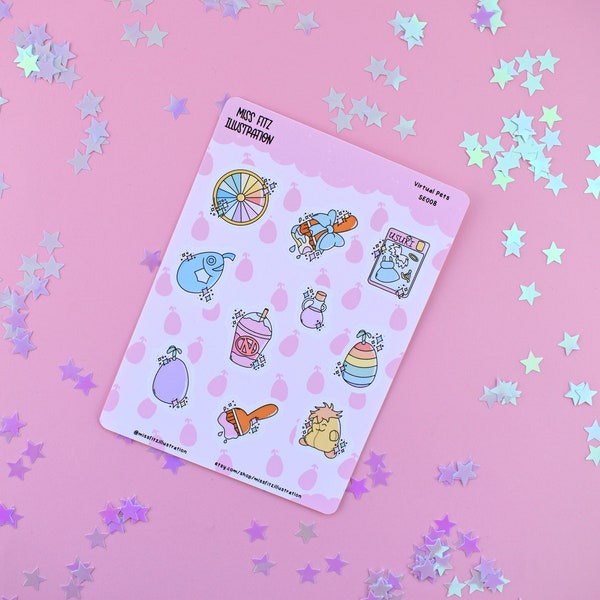 Virtual Pets Sticker Sheet  - SE008