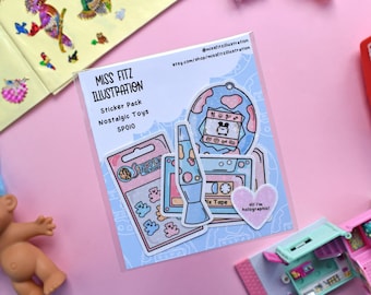 90s Nostalgia Toys Sticker Pack - SP010