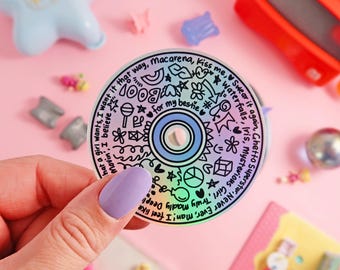 CD Sticker | 90's Sticker | Nostalgic Sticker | Holographic Sticker - Etsy