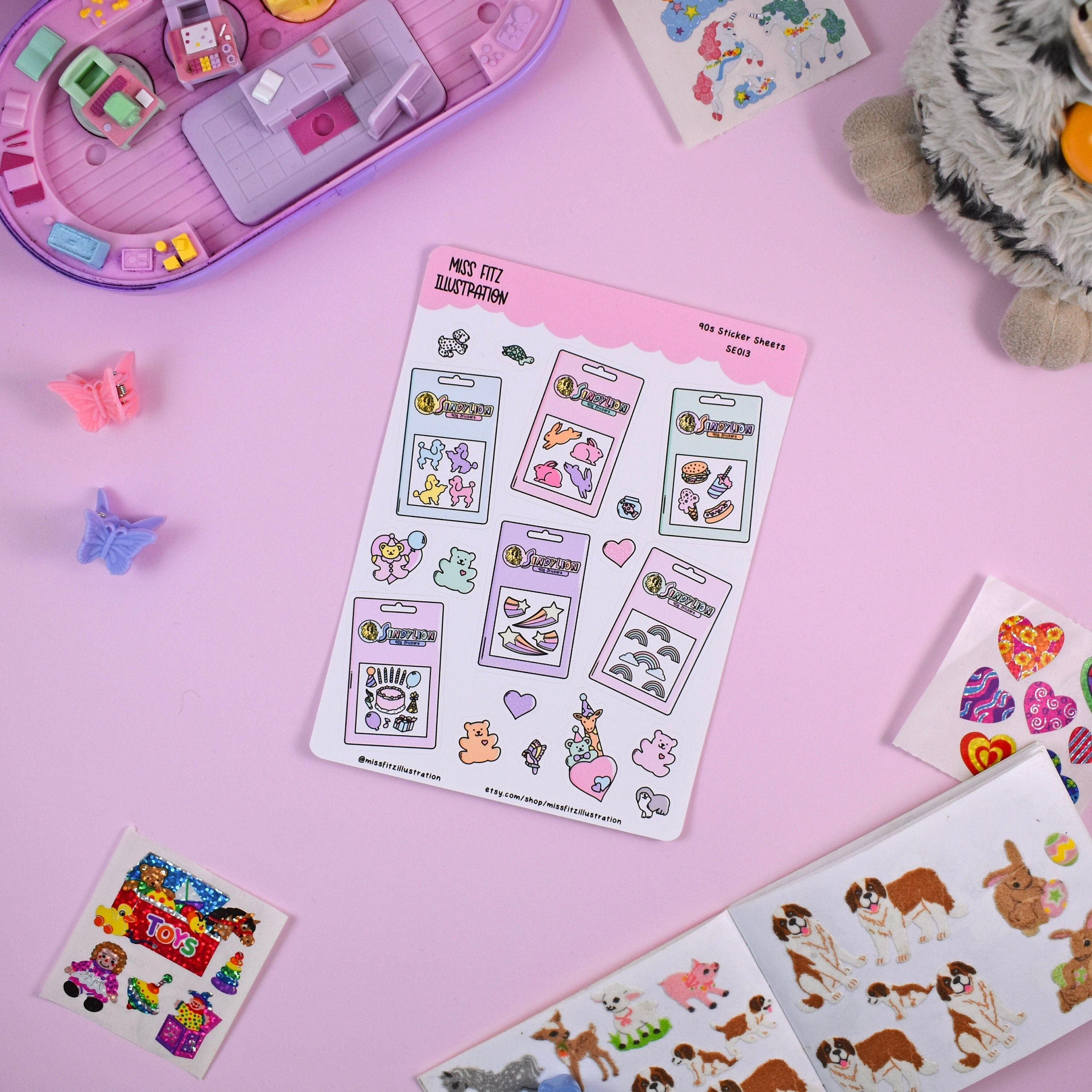 90s Sticker Album Sticker Sheet - SE013 - Etsy UK
