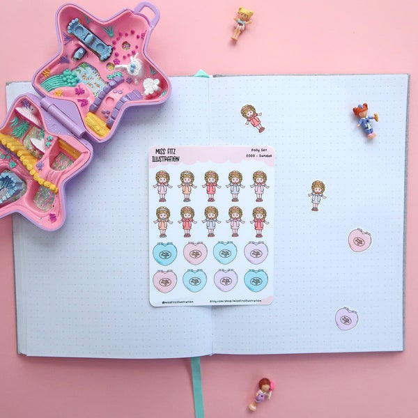 Polly Set - Sundae - Planner Sticker Sheet - E005