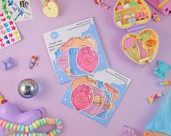 Polly Compacts - Neon Summer Sticker Pack - SP015
