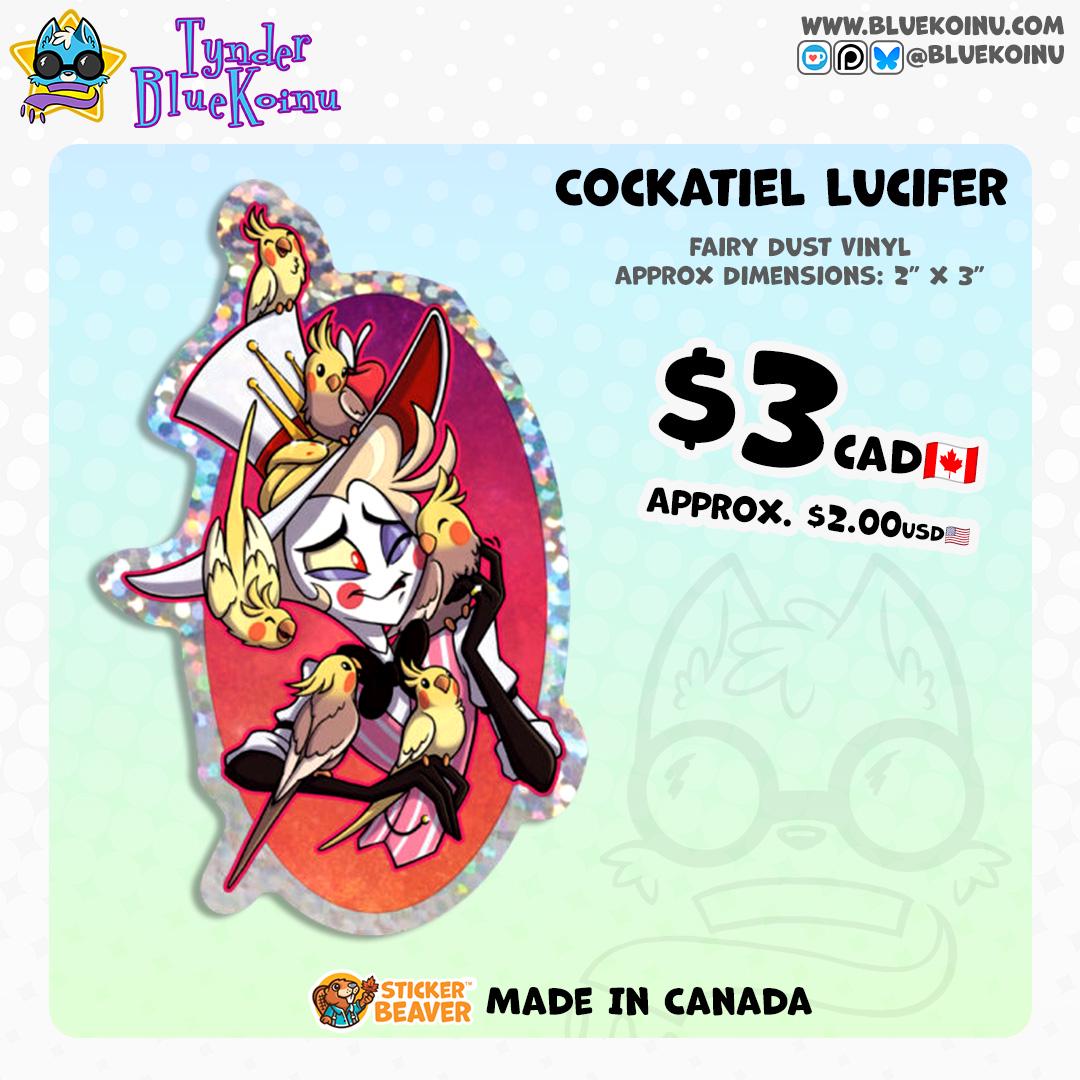 Cockatiel Lucifer Sticker