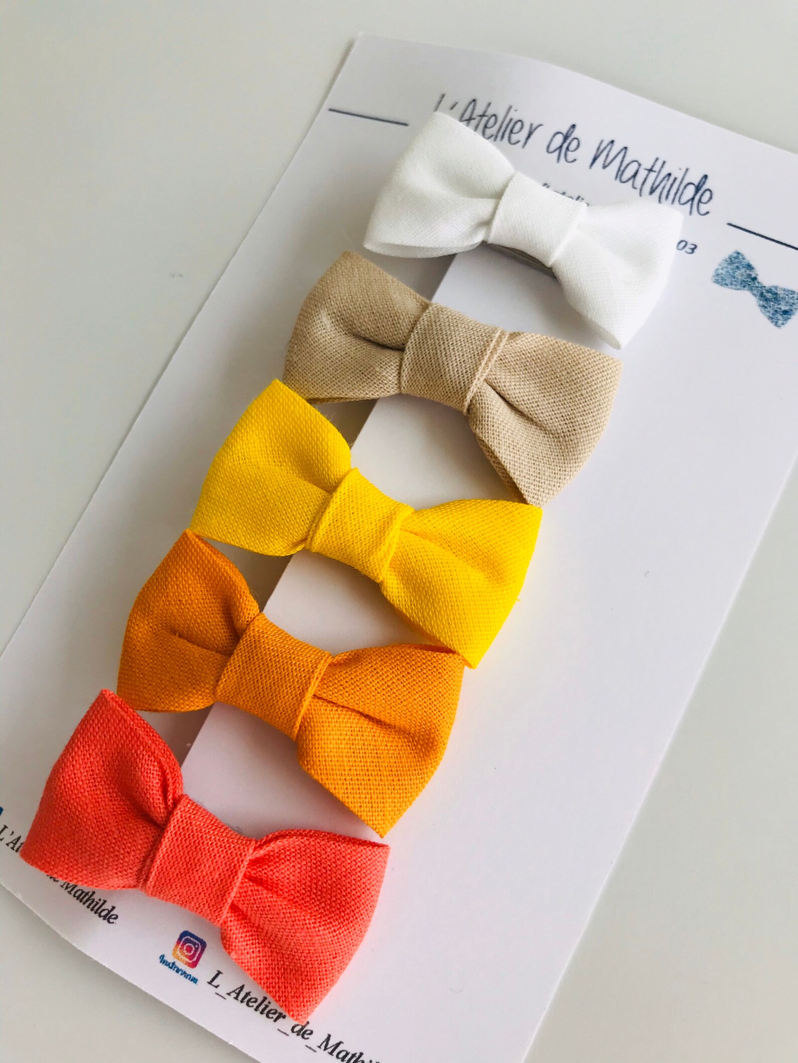 Barrettes noeud plat // barrette bébé fille noeud chic Etsy