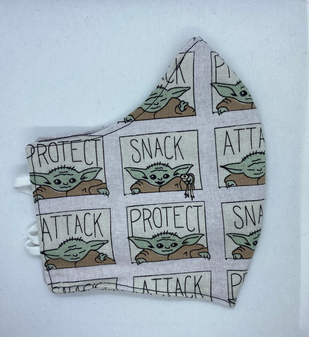 Baby Yoda Face Mask Etsy