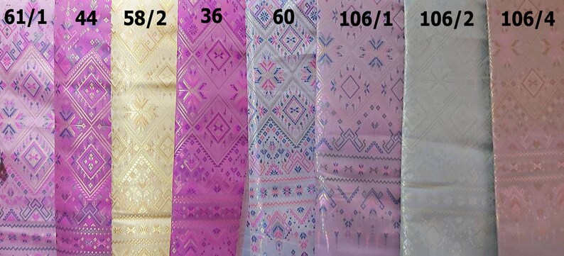Mai Praewakalasin Thai Fabric Personalize Thai Skirt Thaidress