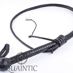 5 Ft 12 plait Cowhide Leather, shot loaded Snake Whip, Offer ( Check description)