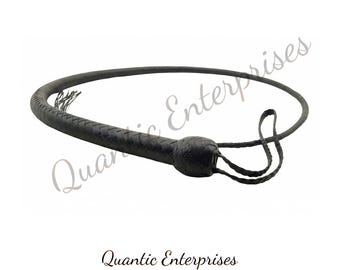Mini Signal Tail Whip, shot-loaded single-tail leather whip