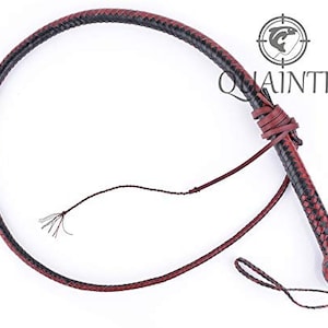 8 Ft 12 plaits Cowhide Leather, Short Loaded Snake Whip, Offer ( Check description)
