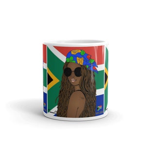 South Africa Rasta Girl Mug