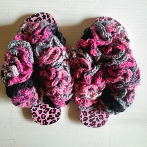Crochet Ruffle Sandals