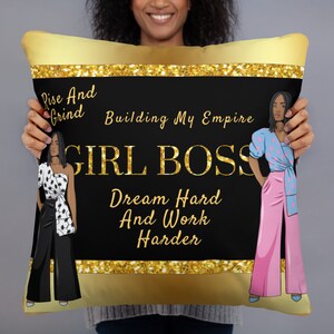 Girl Boss Basic Pillow