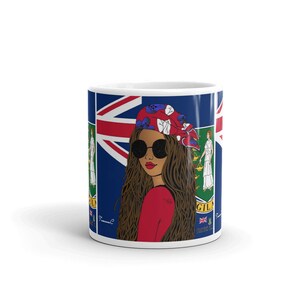 British Virgin Island Rasta Girl Mug