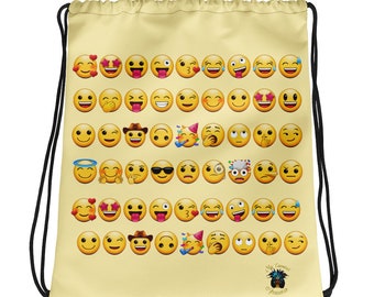 emoji drawstring bags