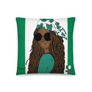 Nigeria Rasta Girl Basic Kissen