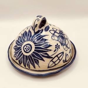Hand Made Butter box, Pottery Butter Box, Ceramic Butter Box, Rustic Pottery, butter keeper, butter dish, butter storage, butter container