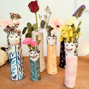 Handmade pottery, Flower vase, Vase, Ceramic, Stoneware, Hand made pottery vase, Gift for her,  Home decor, Unique design, art vase, gift.