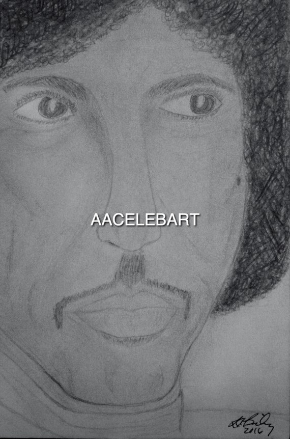 Prince Pencil Sketch Digital Download Black Celebrity Art African.