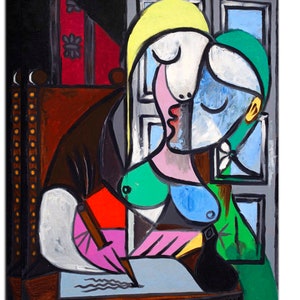 Marie Therese Paint By Pablo Picasso Print  On Framed Canvas Wall Art Decor