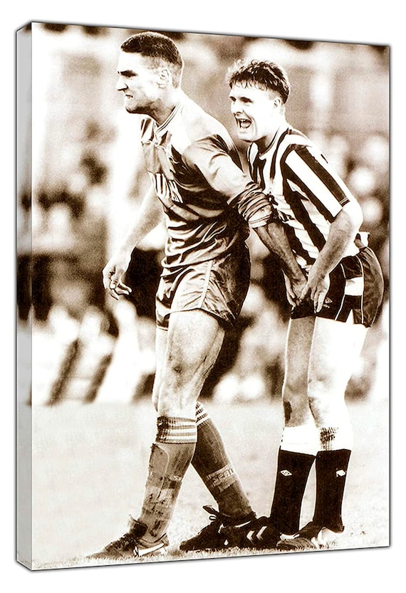 Vinnie Jones Grans Gazza Picture Print on Framed Canvas Wall Etsy