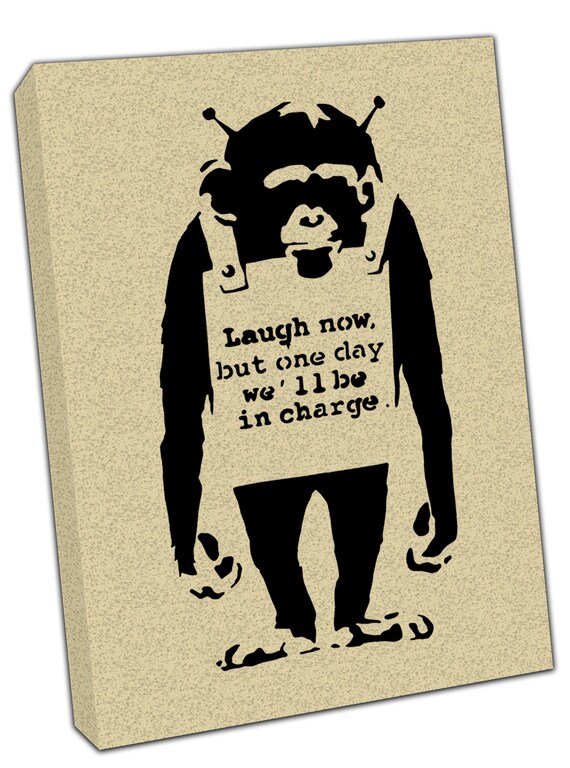 Banksy street art - chimp | Ventes sur