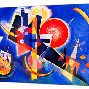 Wassily Kandinsky Nel Blu Oilpaint Wall Art Re Print On Framed Canvas Picture