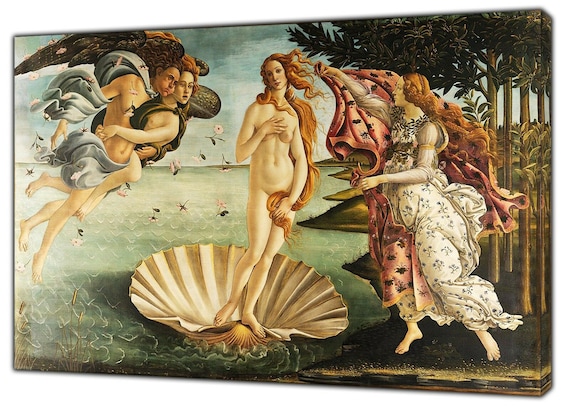 El nacimiento de Venus por S.Botticelli óleo pintura impresión en el arte  de la pared de lienzo enmarcado -  España