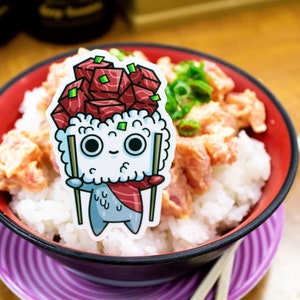 Hawaii Poke Bowl Vinyl Sticker