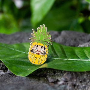 Pineapple Daruma Hard Enamel Pin
