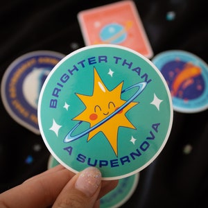 Positive Space Vinyl Aufkleber | Weltraum Supernova Vinyl Aufkleber