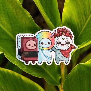Hawaii Food Buddies Vinyl Sticker | Poke Bowl | Shave Ice | Spam Musubi