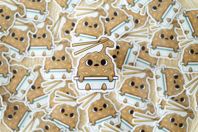 Japanese Natto Vinyl Sticker - Etsy
