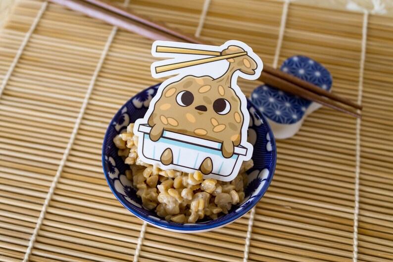 Japanese Natto Vinyl Sticker - Etsy