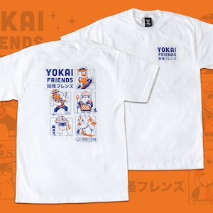 Yokai Friends Screen Printed T-Shirt | Unisex Yokai Shirt